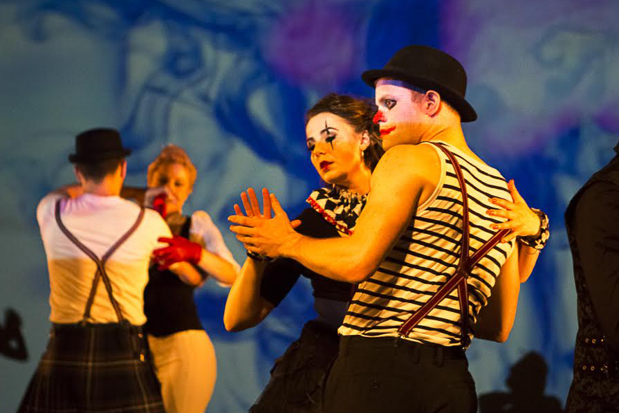 Alistair in action with the Tango Company at Laban Theatre, in 2016
