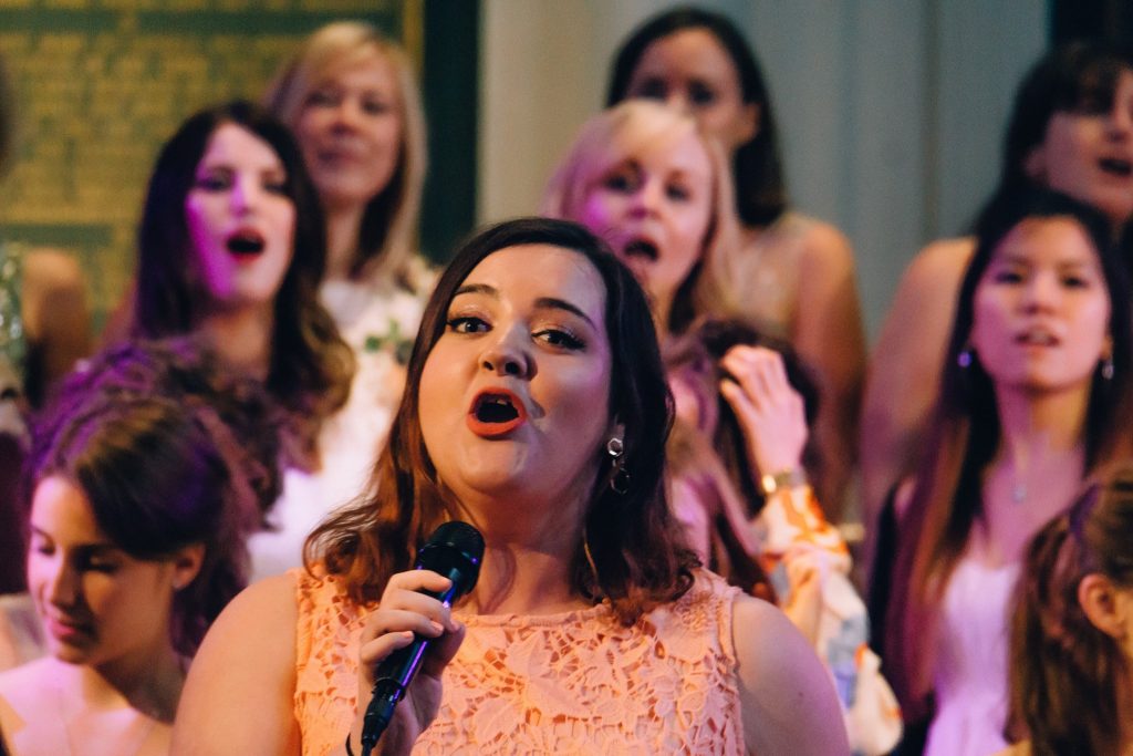 louise sparkes of city academy songbirds choir, part of bbc one's pitch battle tv show