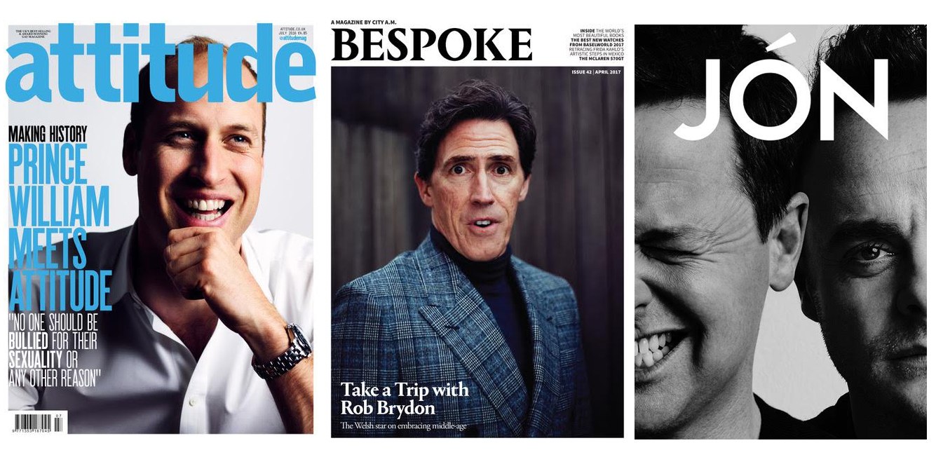 Leigh Keily portraits of Prince William, Rob Brydon and Ant & Dec Leigh Keily portraits of Prince William, Rob Brydon and Ant & Dec