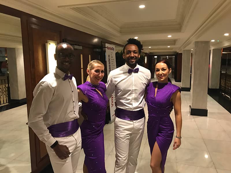 Dani K with other City Academy Professional Salsa Dancers