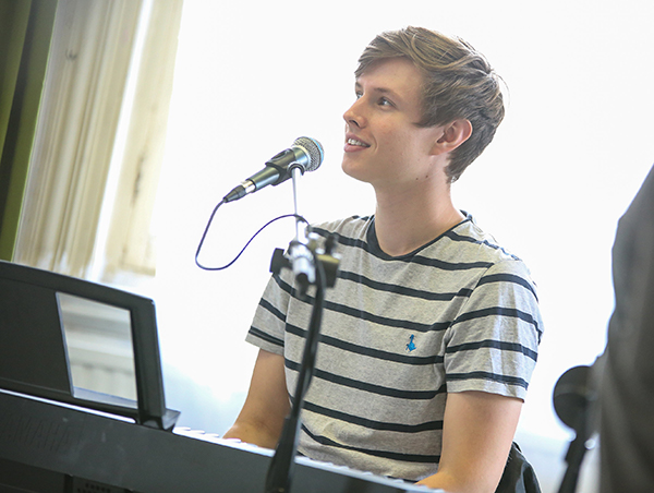 Elliot leading a City Academy Singing Class Elliot Clay - City Academy