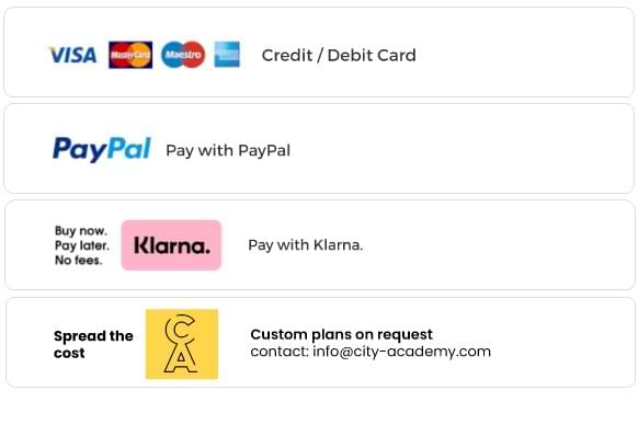 city academy payment options