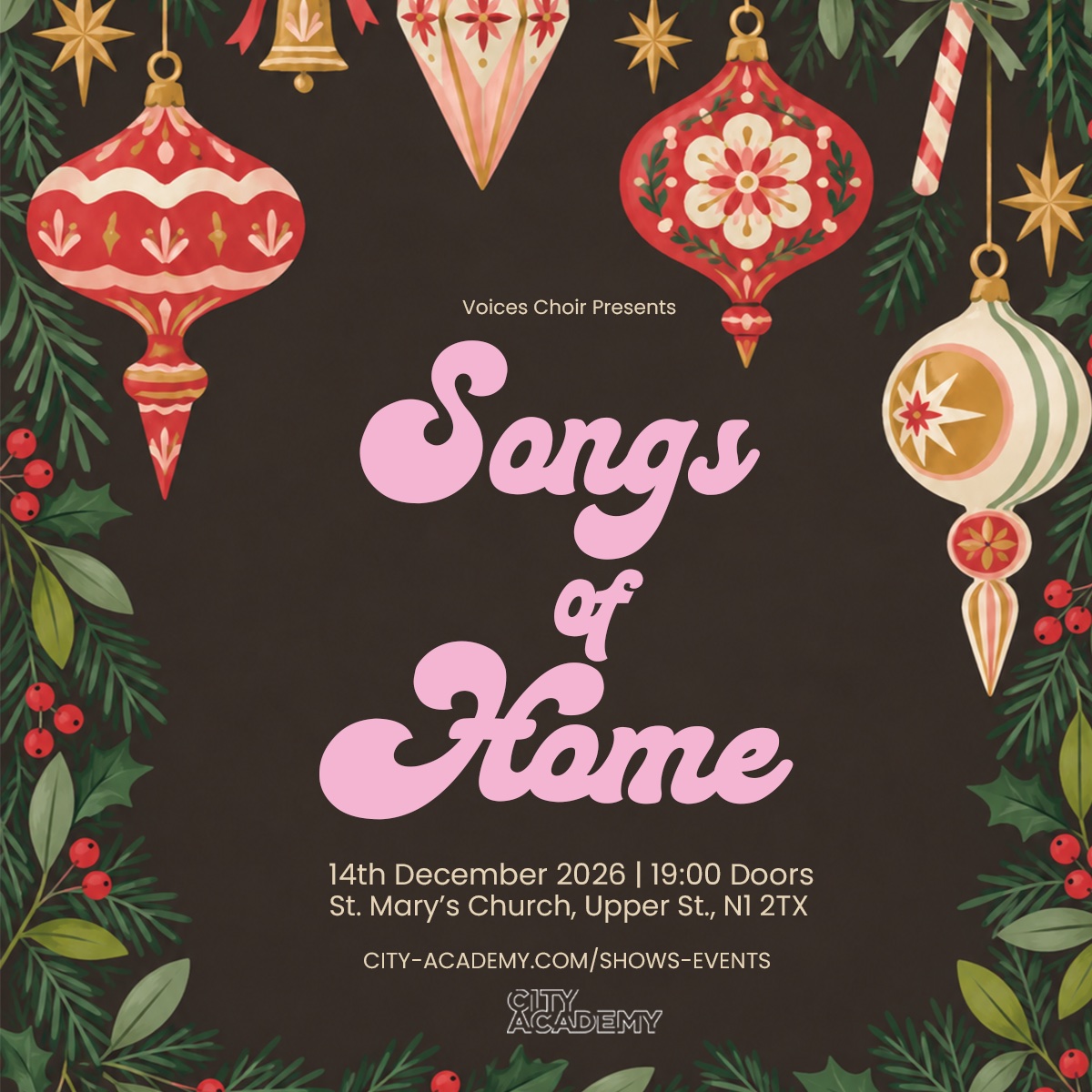 Songs of Home - Mon 14th Dec 2026