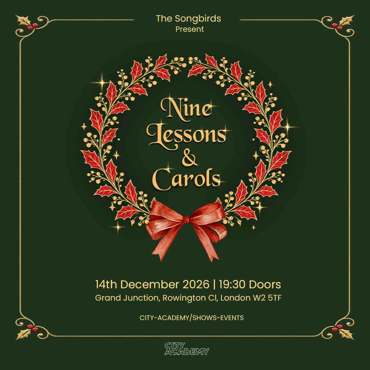 Nine Lessons & Carols - Mon 14th Dec 2026